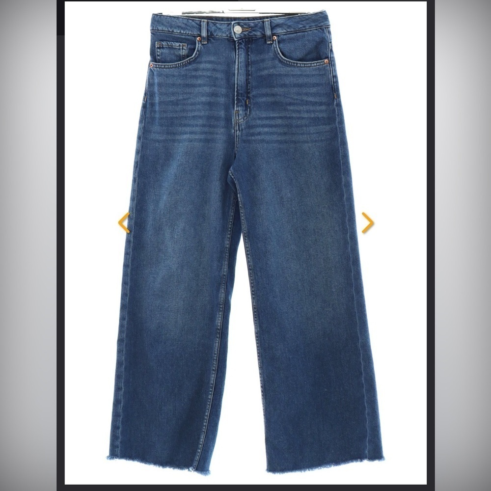 1990's Divided H and M Womens Wide Leg Denim Jeans Pants size 4